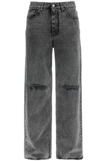 mm6 maison margiela wide leg jeans