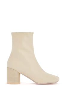 mm6 maison margiela leather ankle boots