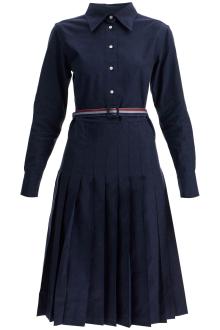 thom browne midi shirt dress with belt