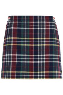 thom browne wool twill mini skirt in