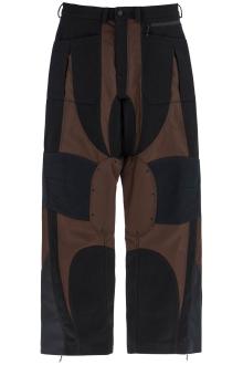 mugler patchwork cargo pants with