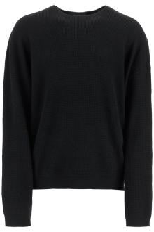 fear of god essentials waffle crew neck pul