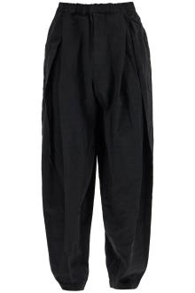 comme des garcons black harem pants with pleats