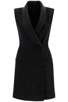 max mara pianoforte tower dress in satin and sequins with