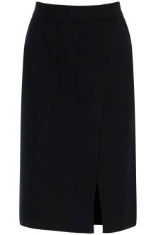 mrz knitted pencil skirt in jersey fabric