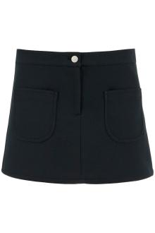 courreges 2-pocket twill mini skirt