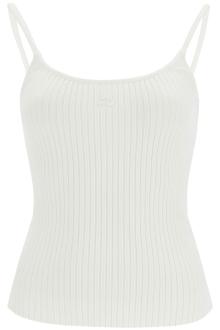 courreges rib knit tank top