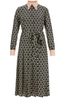 valentino garavani estennmidi twill dress with all the