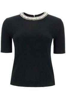 valentino garavani short-sleeved shirt with embroidery