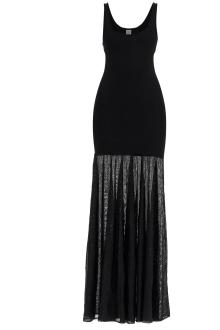 toteme long black evening sleeveless dress with wide neckline