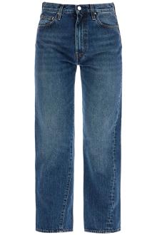 toteme washed blue organic cotton jeans