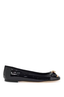 versace opera bow ballet flats