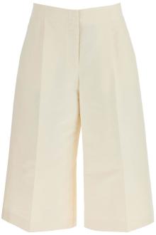 marni cropped cotton pants in pure cotton