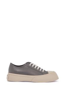 marni elegant gray calfskin men&#039;s sneakers