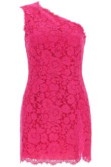 dolce &amp; gabbana short shocking pink lace dress