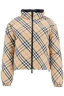 burberry short reversible down jacket