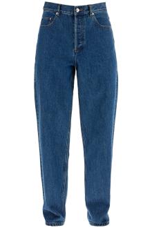 a. p.c. organic cotton indigo blue wide leg jeans