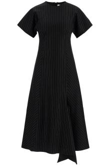 ganni midi dress in lenzing