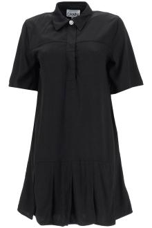 ganni &#039;viscose mini dress with