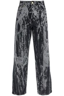 ganni tie-dye jeans