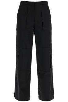 ganni twill cargo pants in italian