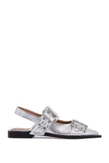 ganni slingback ballet flats