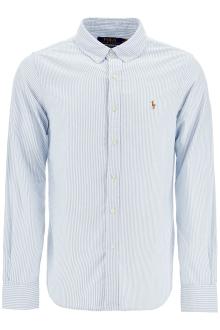 polo ralph lauren slim fit shirt in striped oxford cotton