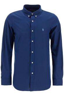 polo ralph lauren slim fit shirt in stretch poplin