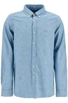 polo ralph lauren custom fit shirt in chambray