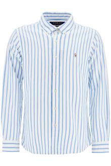 polo ralph lauren custom fit shirt in striped oxford