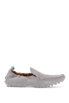 tod&#039;s light gray calfskin women&#039;s loafers