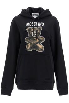 moschino moschino teddy bear hooded sweat