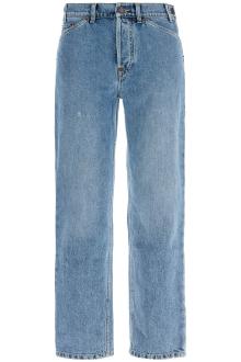 moschino slim fit jeans with adjustable waistband