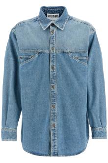 moschino denim shirt with pockets