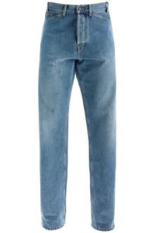 moschino straight jeans with adjustable waistband