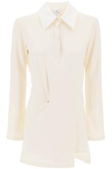 courreges twisted polo mini dress