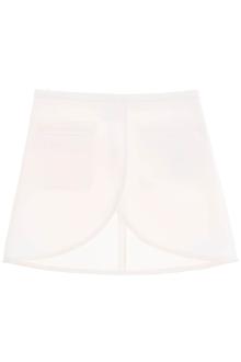 courreges ellipse twill mini skirt in