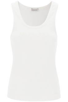 moncler sleeveless ribbed jersey top