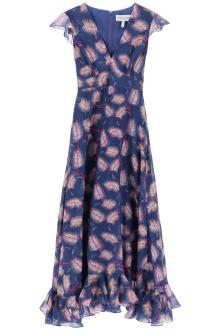 saloni maxi cotton and silk emma dress.