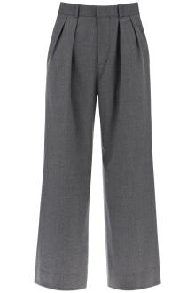 wardrobe. nyc wide leg flannel trousers for men or