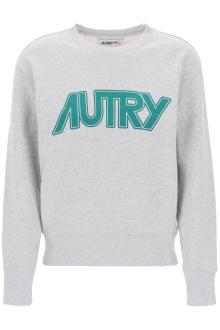 autry sweatshirt with maxi logo print