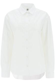 toteme oversized organic poplin shirt