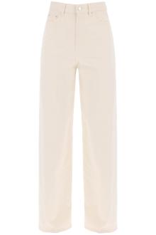 toteme organic cotton wide leg jeans.