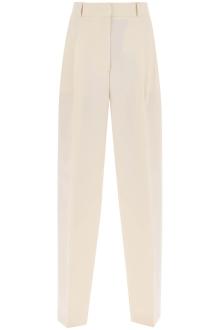 toteme double-pleated viscose trousers