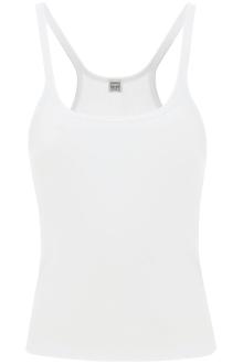 toteme scoop neck rib tank top