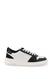 ferragamo two-tone leather sneakers