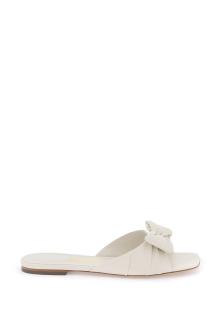 ferragamo &quot;nappa slides with bow detail&quot;