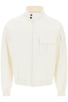 ferragamo linen coated blouson