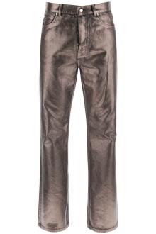 ferragamo metallic denim jeans