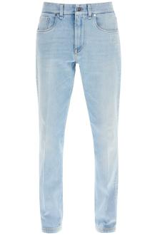 fendi faded ff pattern jeans with